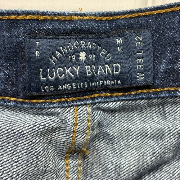 Lucky Jeans 363 Vintage Straight Distressed Men’s Size 33 32 - Picture 4 of 8